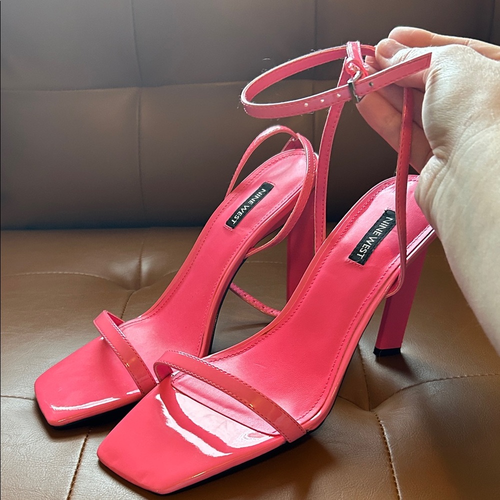 Nine West Hot Pink Strappy Heels